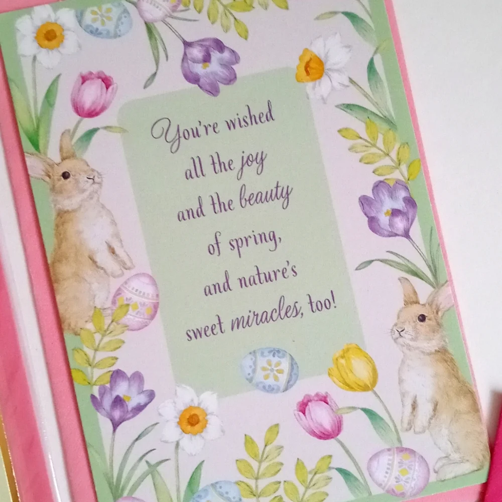 5 Assorted Easter Greeting Cards (1 Mother's) (4) Easter Greeting Card Set